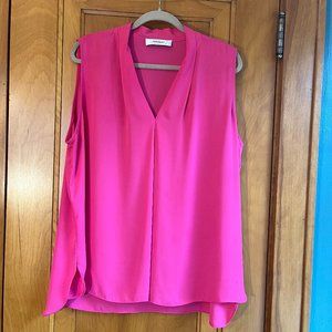 Plus Sleeveless Fuchsia Jones Studio Blouse 18W